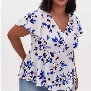 PLUS Torrid Floral Blouse